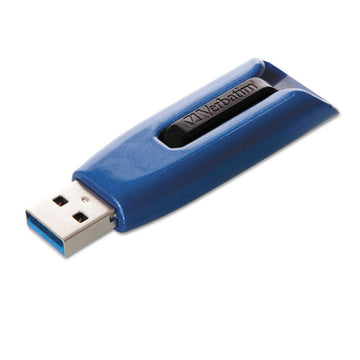 Verbatim® V3 Max Usb 3.0 Flash Drive, 64 Gb, Blue freeshipping - TVN Wholesale